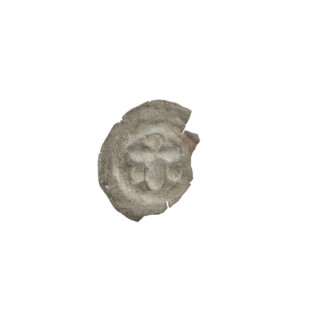 Denarius (bracteate), one-sided coin ca. 1317/1318–ca. 1327/1328. Features: Latin cross with
