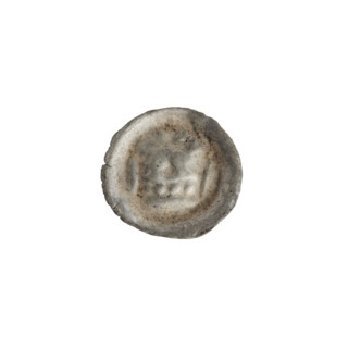 Denarius - bracteate, crown I (iconographic); crowns; one-sided coin; cross; Teutonic Knights