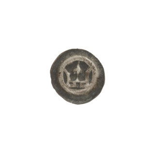 Denarius - bracteate, crown II (iconographic); crowns; one-sided coin; Teutonic Knights (order);