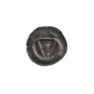 denarius - bracteate; shield with star I (iconographic); AR mark; shields; triangular shield