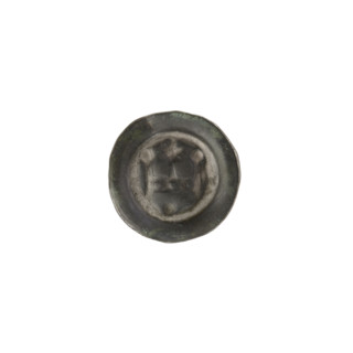 Denarius - bracteate, Gate II (iconographic). Depicts a gate topped with three pillars each topped