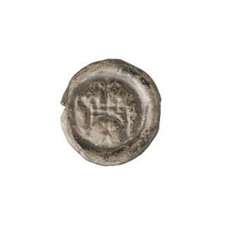 denarius - bracteate, gate I (iconographic), lilies, gates, balls, stars, one-sided coins,