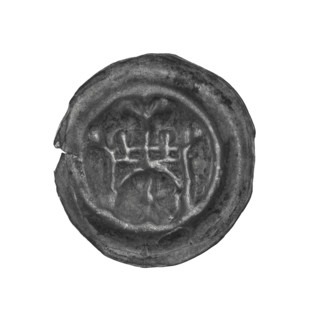 Denarius - bracteate, Gate I (iconographic). Maker: Anthony Richard (1841–1894). Depicts a gate