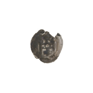 Denarius (bracteate) depicting Gate II (iconographic): a gate topped with three posts each ending