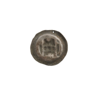 Denarius - bracteate, gate II (iconographic), Richard Antoni (1841–1894), AR punches, gates,