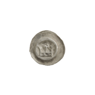 Denarius - bracteate; crown II (iconographic); crowns; one-sided coin; Teutonic Knights (order);