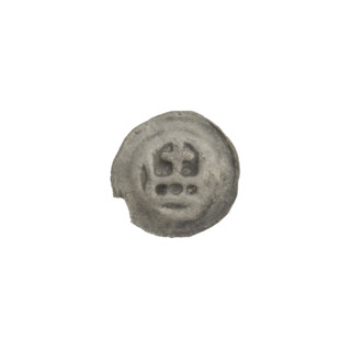 Denarius - bracteate, crown II (iconographic); crowns; one-sided coin; crosses; Teutonic Knights