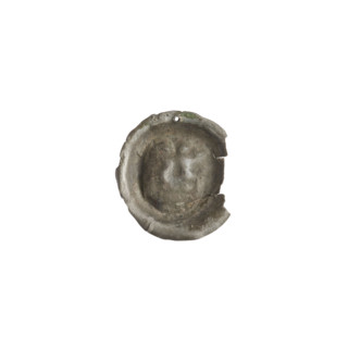 denarius - bracteate, crown II (iconographic), Richard, Anthony (1841-1894), AR punches, cracked