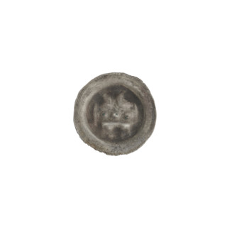 Denarius, bracteate (one-sided coin). Motif: Gate II (iconographic) — gate topped with three