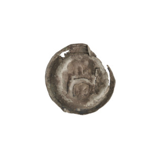 Denarius - bracteate, gate I (iconographic). Maker: Richard, Antoni (1841–1894). AR punches, gates,
