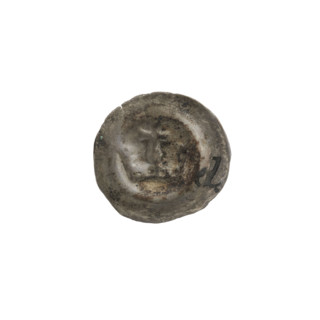 Denarius - bracteate; crown I (iconographic); crowns; one-sided coin; crosses; Teutonic Knights