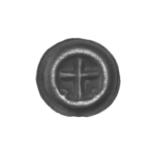 Denarius bracteate, one-sided coin (diameter 14.9 mm, weight 0.22 g), ca. 1317/1318–ca. 1327/1328,