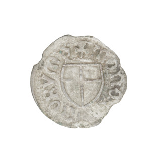 Teutonic szelag, Marcin Truchsess von Wetzhausen (Grand Master; 1477–1489); publisher: Wesner, Hans