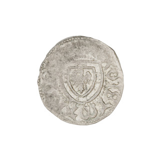 Teutonic szelag, Marcin Truchsess von Wetzhausen (Grand Master; 1477–1489); publisher Wesner, Hans