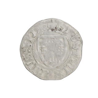 Teutonic szelag, Henryk von Plauen (Grand Master; 1410–1413). Obverse: Teutonic shield of the Grand