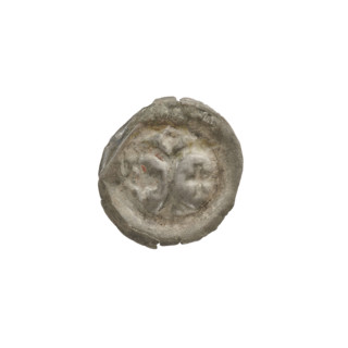 Denarius - bracteate; arcades; Richard, Antoni (1841-1894); AR marks; crosses; forked column;