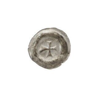 denarius - bracteate; Greek cross I (iconographic); R5 (rare); equal-armed cross with ends of the
