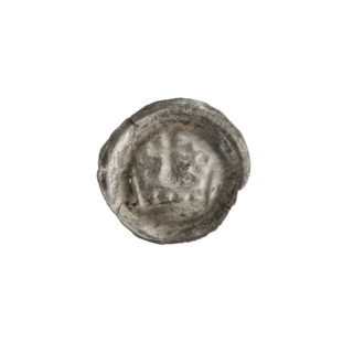 Denarius - bracteate, crown I (iconographic). Maker: Anthony Richard (1841–1894). Crown composed of