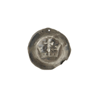 denarius - bracteate, crown I (iconographic), Richard, Antoni (1841-1894), AR punches, crowns,