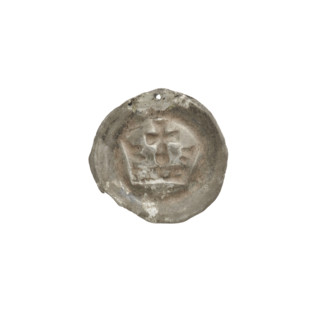 Denarius - bracteate, crown I (iconographic). Crown composed of a hoop with quadrangular holes and