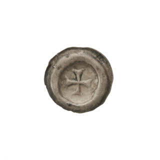 denarius - bracteate, Greek cross I (iconographic), Richard, Anthony (1841-1894), R5 (rarity), AR