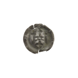 Denarius - bracteate, gate II (iconographic); isosceles cross (iconographic); crosses; gates;