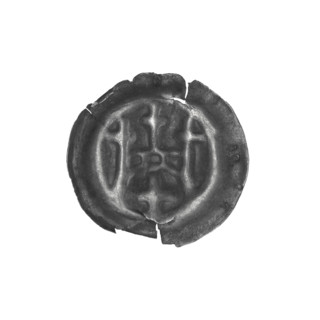 denarius - bracteate, gate II (iconographic), AR mark, isosceles cross (iconographic), crosses,