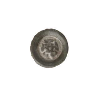 Denarius - bracteate, crown II (iconographic); crowns; one-sided coin; cross; restitution; Teutonic