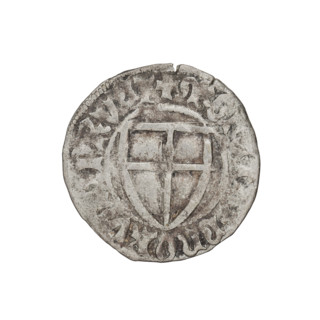 Teutonic szelag, Ulrich von Jungingen (Grand Master; 1407–1410), monastic shield of the Grand