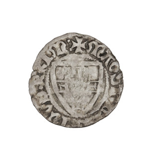 Teutonic szelag, Henryk von Plauen (Grand Master; 1410–1413), monastic shield of the Grand Master