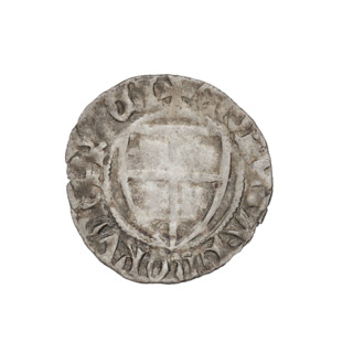 Teutonic szelag, Henryk von Plauen (Grand Master; 1410–1413), monastic shield of the Grand Master