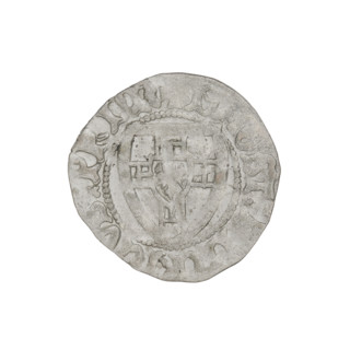Teutonic szelag, Henryk von Plauen (Grand Master; 1410–1413). Teutonic shield (iconographic).
