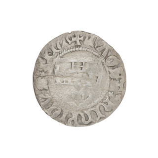 Teutonic szelag, Henryk von Plauen (Grand Master; 1410–1413), letter D (iconographic) (above the