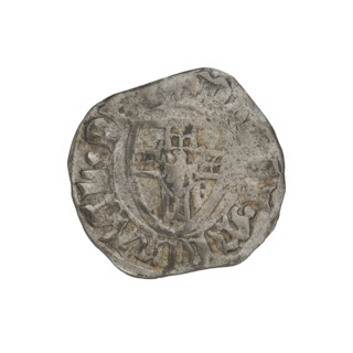 Teutonic szelag, Michal Küchmeister (Grand Master; 1414–1422). Teutonic shield (iconographic),