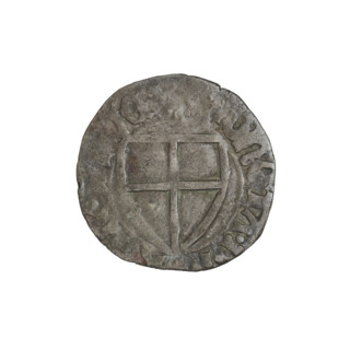 Teutonic szelag, Michal Küchmeister (Grand Master; 1414–1422). Monastic shield of the Grand Master
