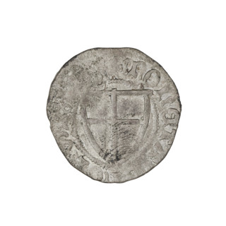 Teutonic szelag, Michal Küchmeister (Grand Master; 1414–1422). Obverse: monastic shield of the