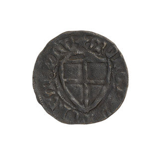 Teutonic szelag, Michal Küchmeister (Grand Master; 1414–1422). Monastic shield of the Grand Master