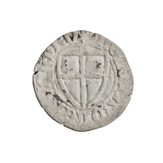 Teutonic szelag, Michal Küchmeister (Grand Master; 1414–1422). Teutonic shield (iconographic),