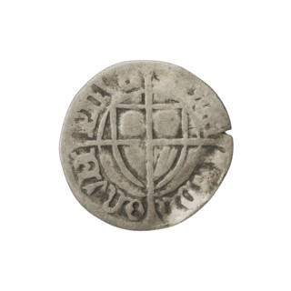 Teutonic szelag, Paul von Russdorf (Grand Master; 1422–1441). Monastic shield of the Grand Master