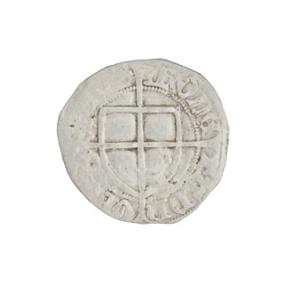 Teutonic szelag, Paul von Russdorf (Grand Master; 1422–1441). Obverse: monastic shield of the Grand