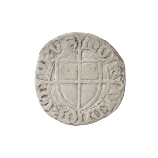 Teutonic szelag, Konrad von Erlichshausen (Grand Master; 1441–1449). Cross with elongated, widening