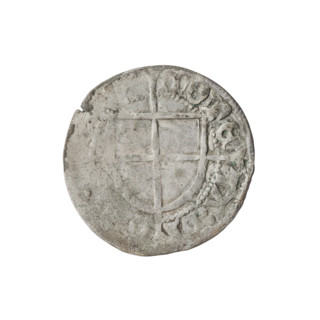 Teutonic szelag, Konrad von Erlichshausen (Grand Master; 1441–1449). Cross with elongated, widening