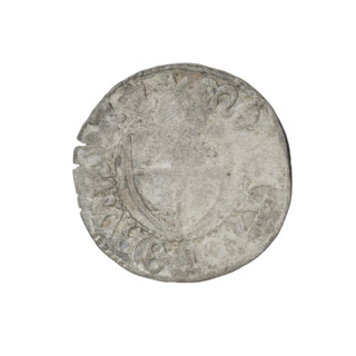 Teutonic szelag, Ludwig von Erlichshausen (Grand Master; 1450–1467). Obverse: Teutonic shield of