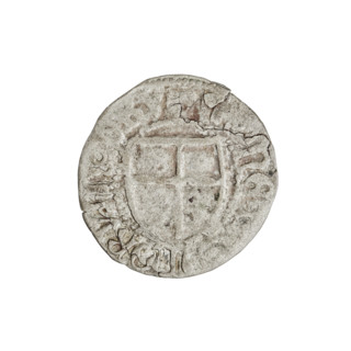 Teutonic szelag, Henryk Reuss von Plauen (Grand Master; 1467–1469). Monastic shield of the Grand