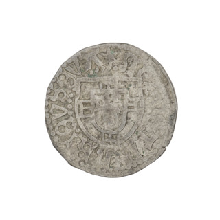 Teutonic szelag, Henryk Reffle von Richtenberg (Grand Master; 1470–1477). Obverse: Monastic shield