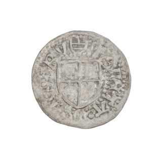 Teutonic szelag, Henryk Reffle von Richtenberg (Grand Master; 1470–1477). Monastic shield of the
