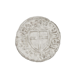 Teutonic szelag, Marcin Truchsess von Wetzhausen (Grand Master; 1477–1489); publisher: Hans Wesner