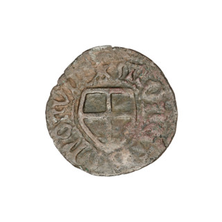 Teutonic szelag, forgery from the period; Marcin Truchsess von Wetzhausen (Grand Master; 1477–1489)