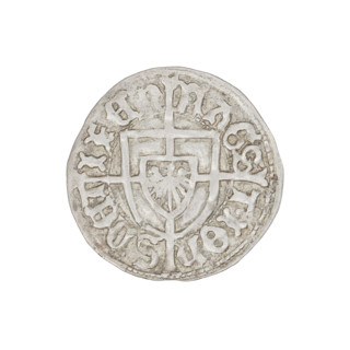 Teutonic groschen, Jan von Tiefen (Grand Master; 1489–1497), Wesner, Hans (fl. 1480–?), publisher.