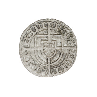 Teutonic groschen, Jan von Tiefen (Grand Master; 1489–1497), publisher: Wesner, Hans (fl. 1480–?),